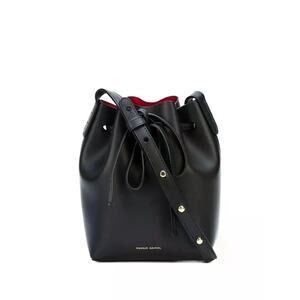 Mansur Gavriel Mini Leather Bucket Bag ~ Black